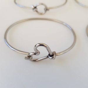 Heart Love Knot-Stylish Stainless Steel Bangle